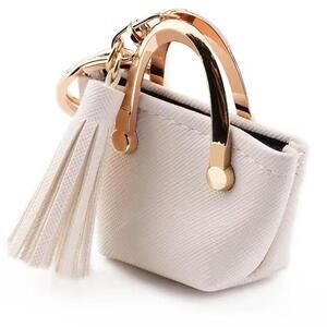 Miniature Handbag with Tassel - Stylish Accessory